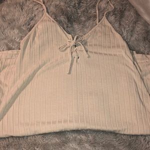 Ribbed Nude Mini-Dress. Forever 21